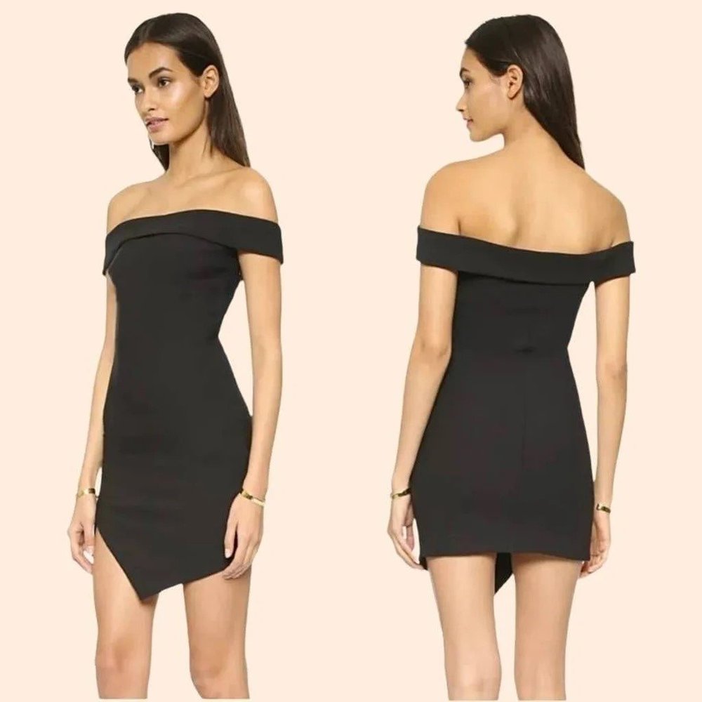 Elizabeth & James Martika off the sholder Little Black Dress Size: 10 - Picture 2 of 5